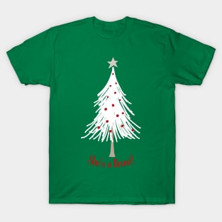 She's a Beaut! Winter White Christmas Tree T-Shirt